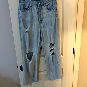 Wild Fable Blue Boyfriend Jeans Distressed Casual